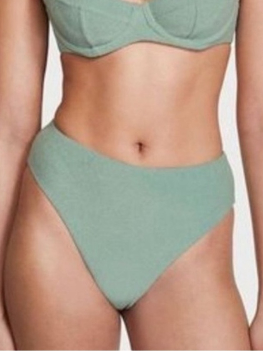 Victoria’s Secret blue/green terry cloth high waist Bikini Bottom